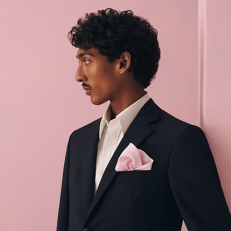 Faconnee Upside Down pocket square 45 | Hermès USA